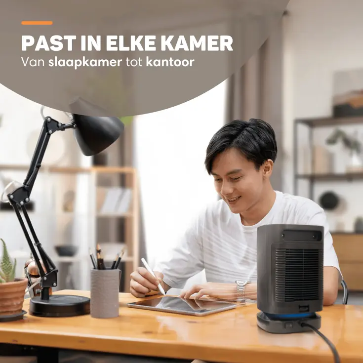 Elektrische Kachel  Zwart- 950W - Ventilatorkachel