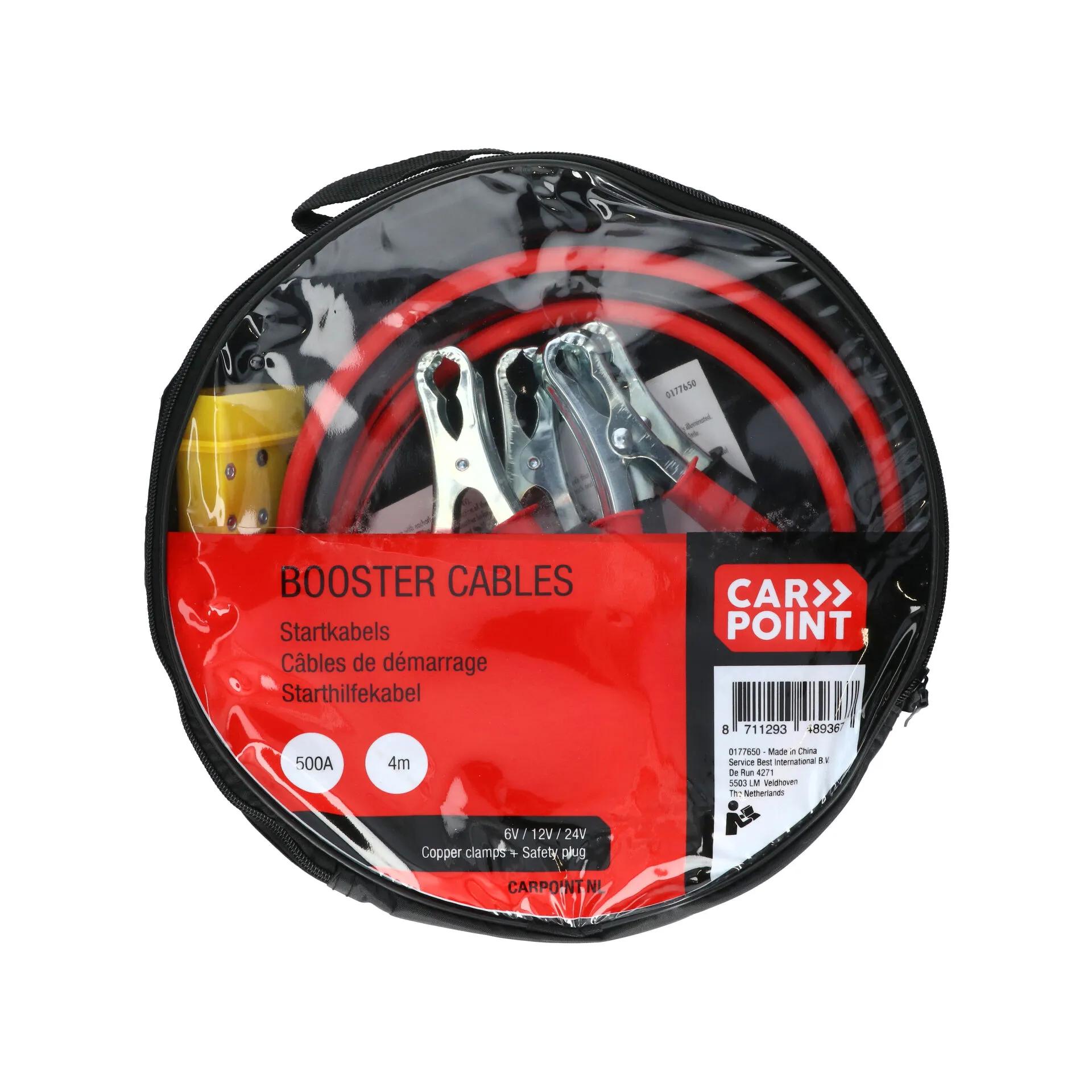 Carpoint  Startkabelset 500A Veiligheidsplug  Rood