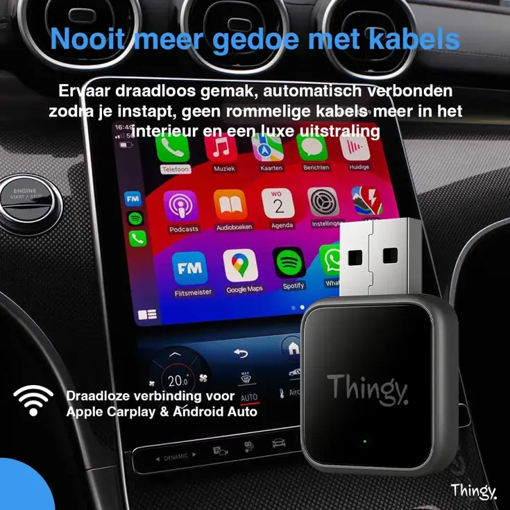 4-in-1 CarPlay & Android Auto Dongle