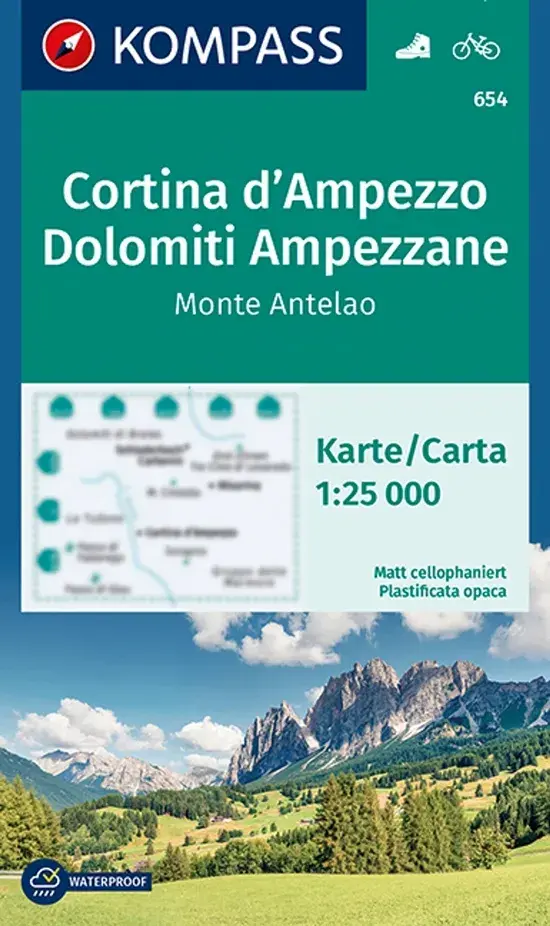 Wandelkaart WK654 Cortina d'Ampezzo