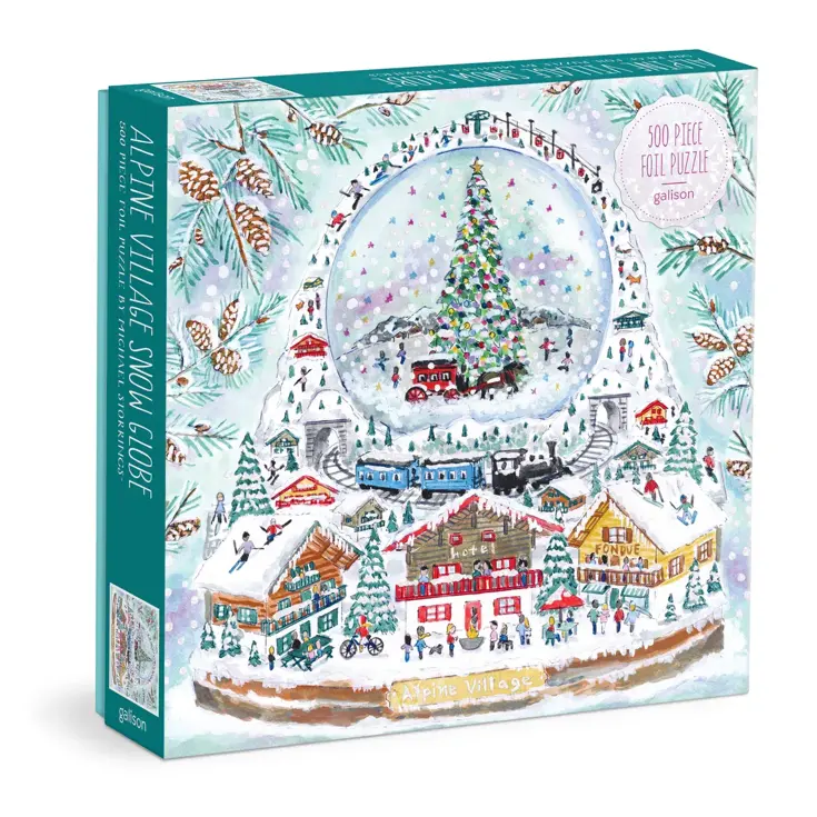 Alpine Village Snowglobe 500-piece puzzle