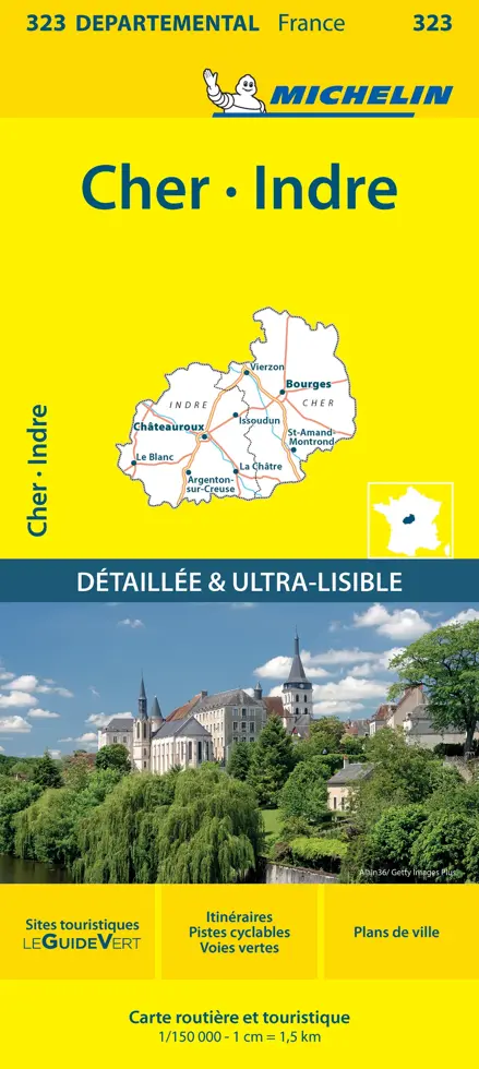 Wegenkaart Local 323 Cher - Indre