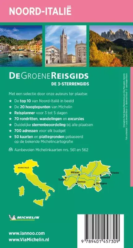 Michelin Groene reisgids Noord-Italië