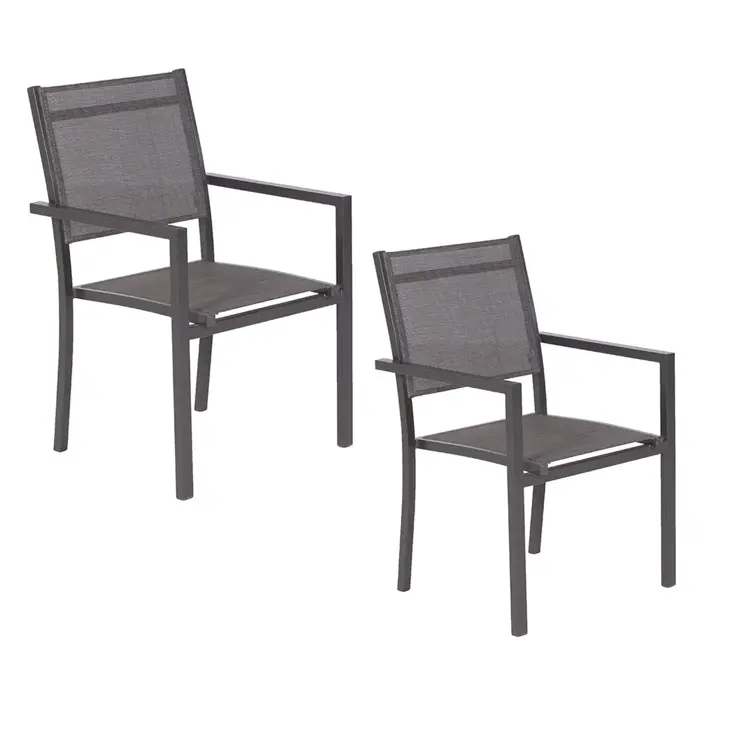 Moon 2st grijze Tuinstoel Garden Impressions