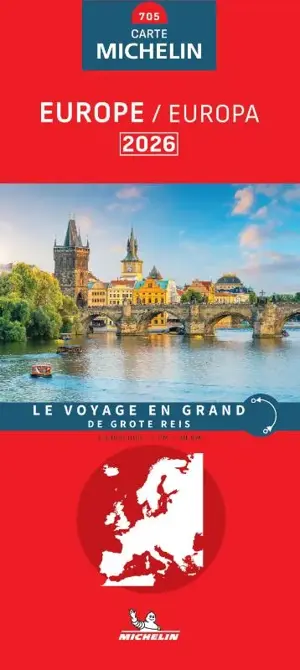 Michelin wegenkaart 705 Europa 2026