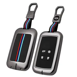 Metalen Sleutelhoesje voor Mitsubishi grijs B