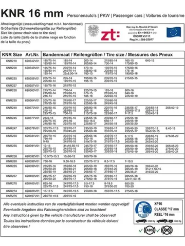 ProPlus Sneeuwkettingen – KNR227