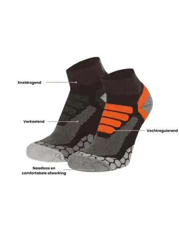 2 paar - Quarter Wandelsokken