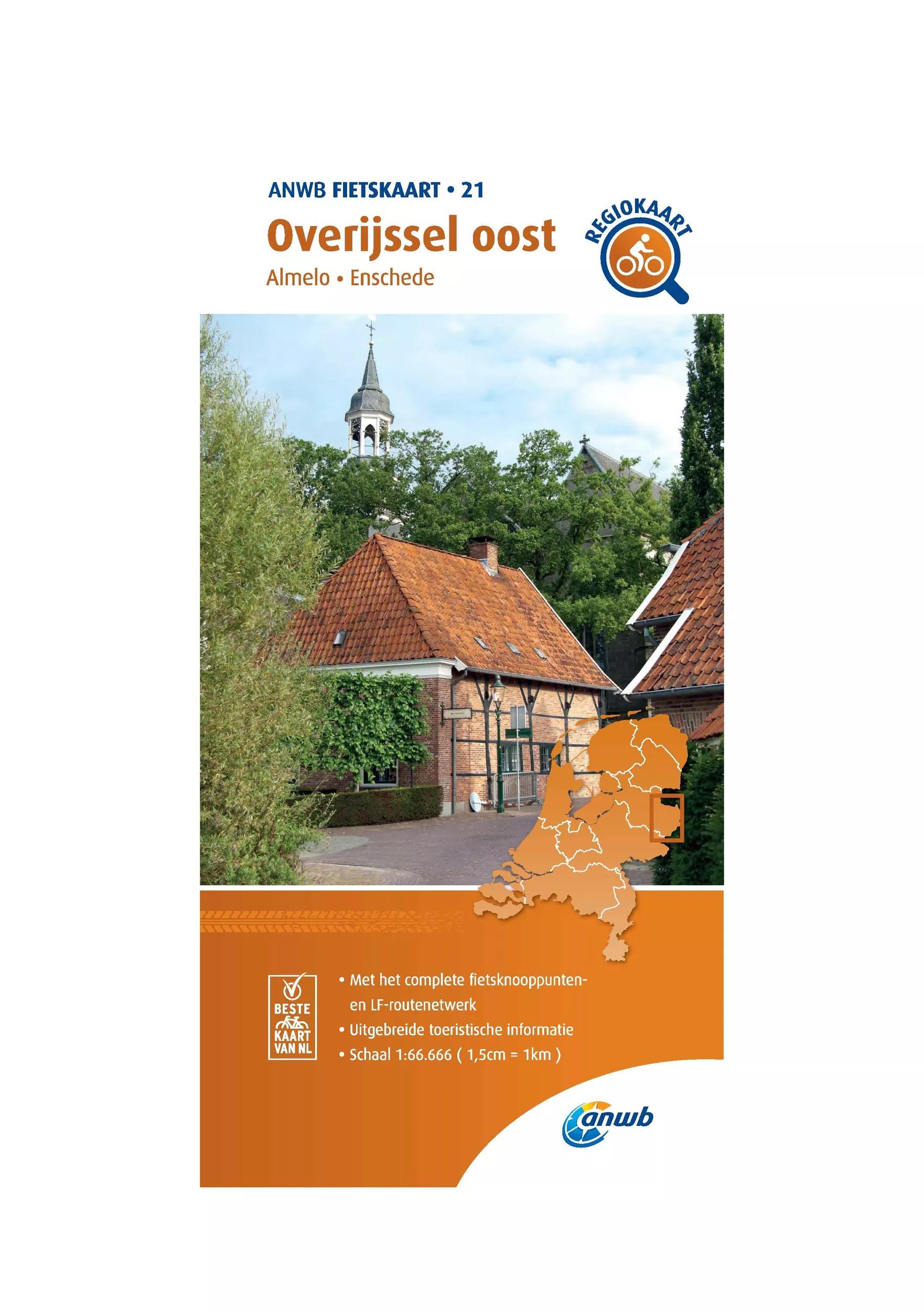 ANWB  Fietskaart 21  Overijssel Oost main product image