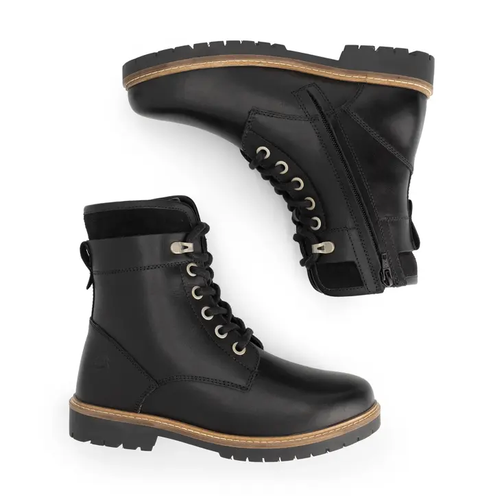 Larvik Dames - Veterboots - Gevoerd