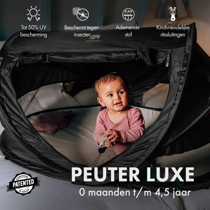 Peuter luxe campingbedje - Zelfopblaasbare matras
