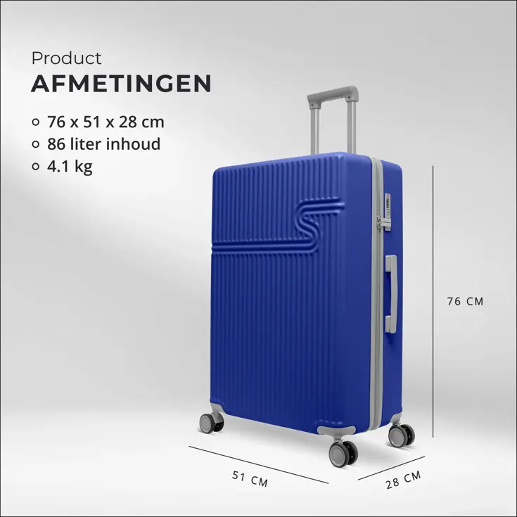 Grote Reiskoffer 76cm - 86L