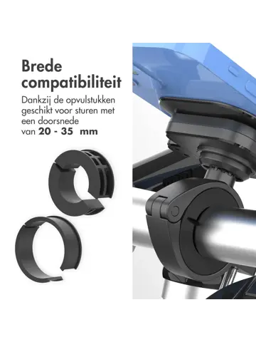 Accezz EasyLock Telefoonhouder Fiets - Zwart