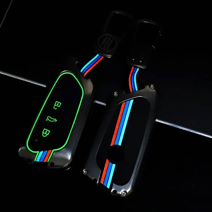 Metalen Sleutelhoesje voor Seat grijs G3