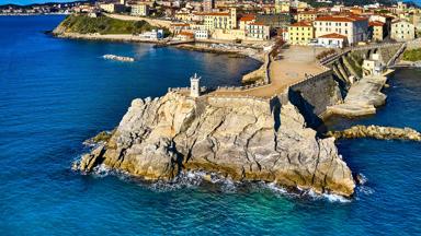 Italy, Tuscany, Piombino town coast