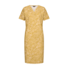 Gele traveljurk met bloemenprint