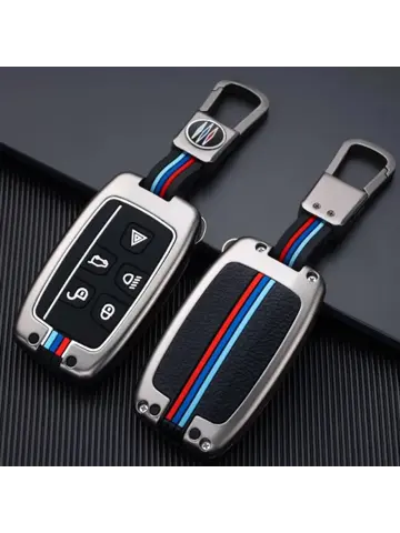 Metalen Sleutelhoesje voor Landrover grijs A5