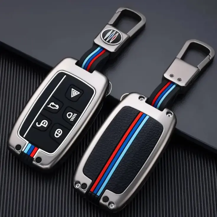 Metalen Sleutelhoesje voor Jaguar grijs A5