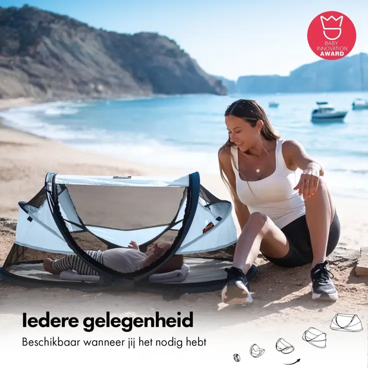Baby luxe campingbedje - Zelfopblaasbare matras