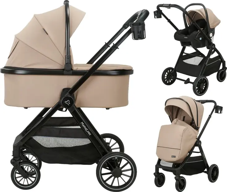 MamaLoes Bodi 3-in-1 Kinderwagen incl. Autostoel