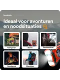 Noodradio met solar dynamo Bluetooth en powerbank