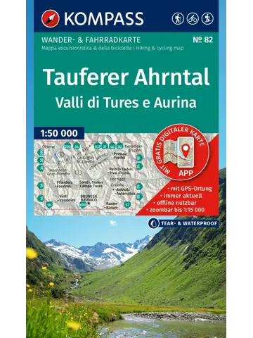 Wandelkaart WK82 Tauferer Ahrntal
