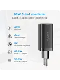 Charge M65 - Snellader - 65W 3-in-1
