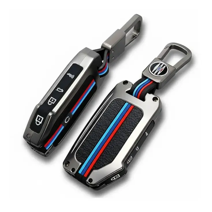 Metalen Sleutelhoesje voor Kia grijs C5