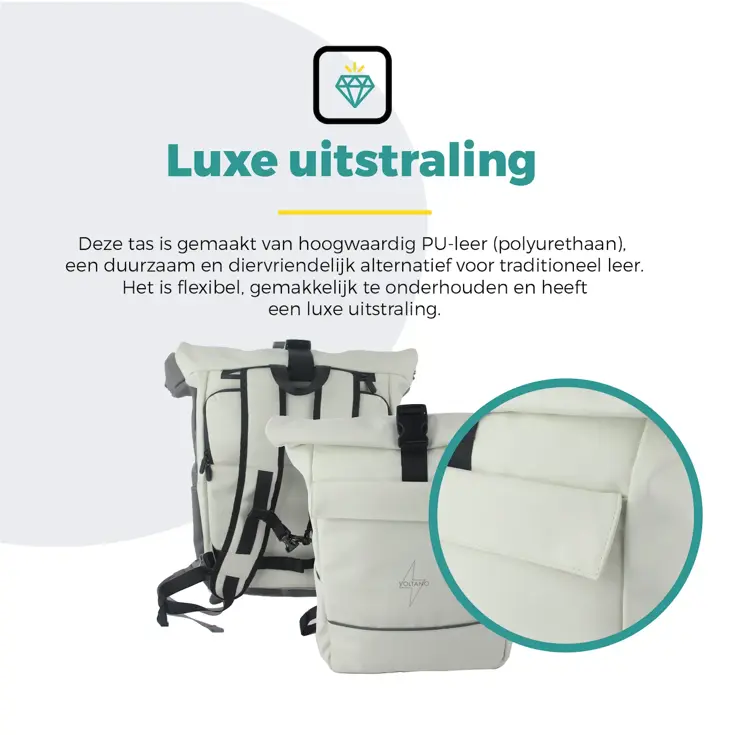 Voltano Luxe E-bike Rolltop Fietstas