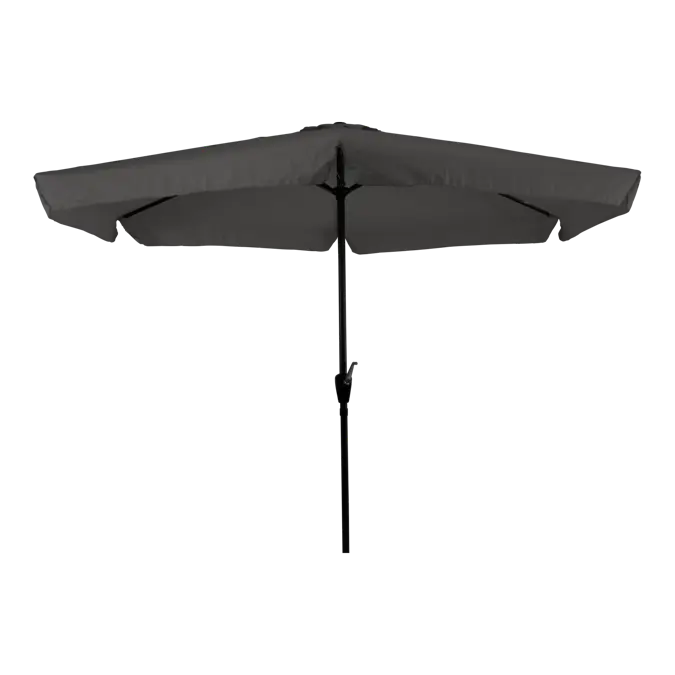 CUHOC Parasol Grijs Ø3m + Hoes en lichte Voet