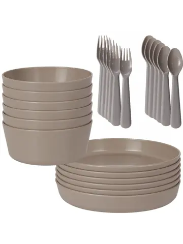 Serviesset 24-delig - Picknickset