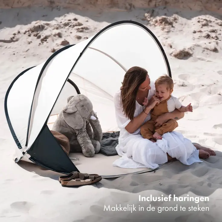 Luxe Pop Up Strandtent XXL - Anti-UV 50+