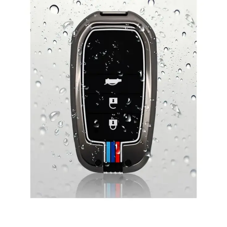 Metalen Sleutelhoesje voor Toyota grijs A3
