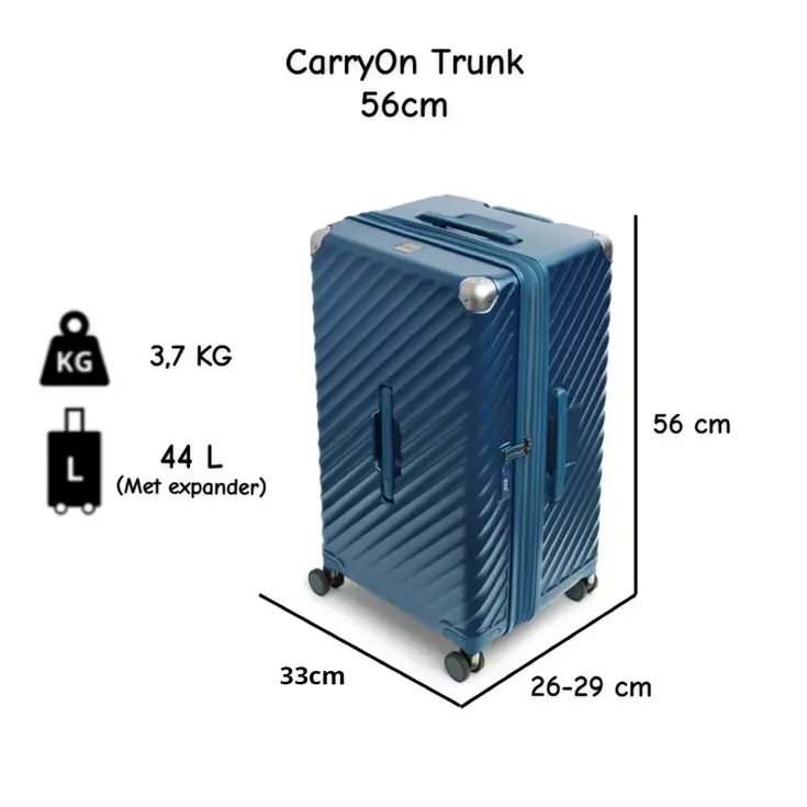 Trunk Harde handbagage koffer 41 liter