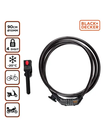 BLACK+DECKER Cijferslot BXCHBL7008