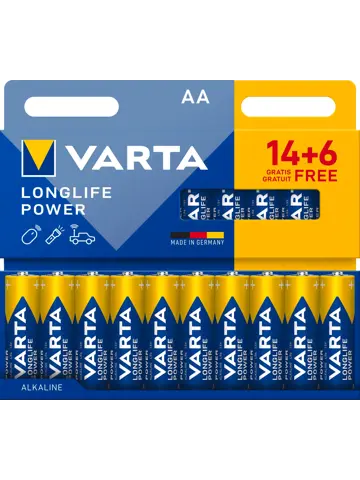 Longlife Power AA Pack 20 (14+6) - Varta 