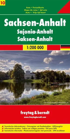 Wegenkaart Duitsland 10 - Saksen-Anhalt