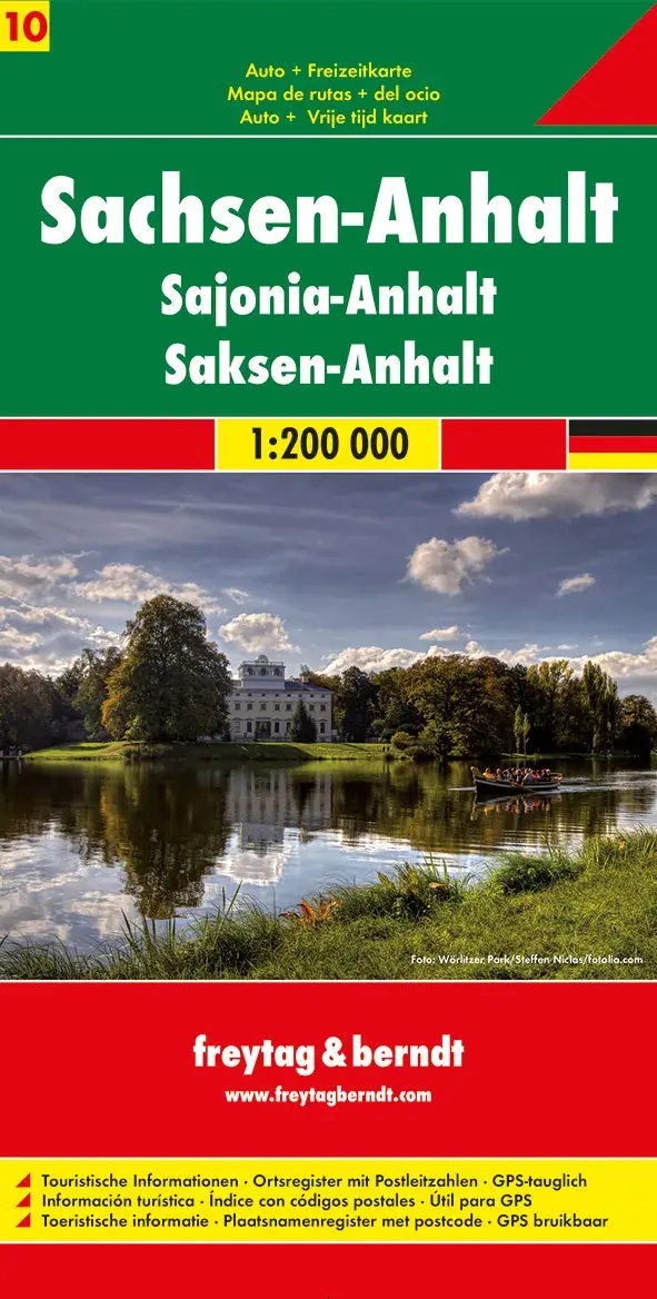 Wegenkaart Duitsland 10 - Saksen-Anhalt