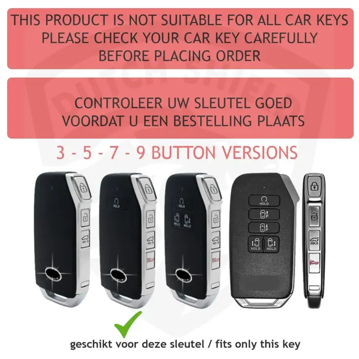 TPU Sleutelhoesje voor Kia goud D5