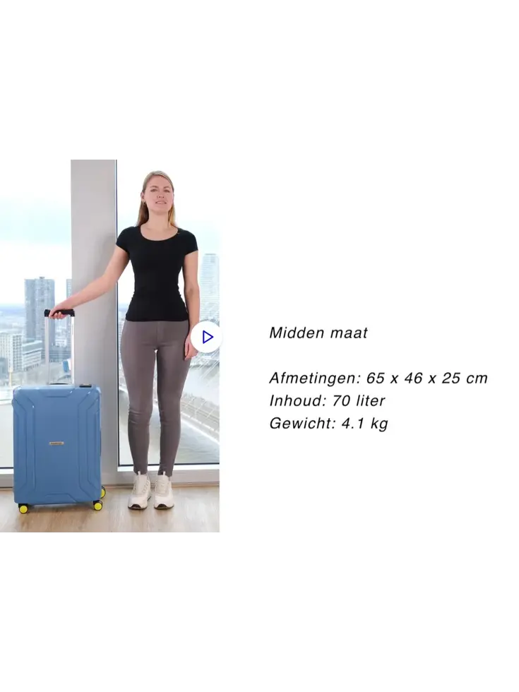 Steward Middenmaat Koffer 65cm