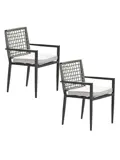 Burela 2st taupe Tuinstoel