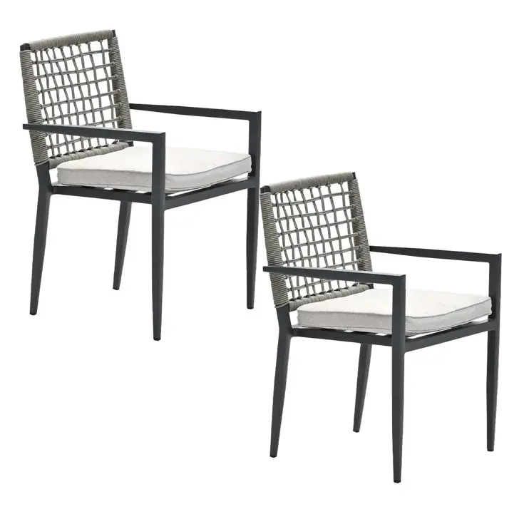 Burela 2st taupe Tuinstoel