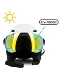 Vizorz Skihelm - Inclusief 2 vizieren