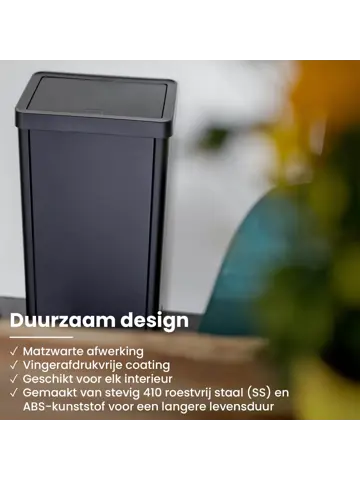 Prullenbak met Drukdeksel - 50 Liter