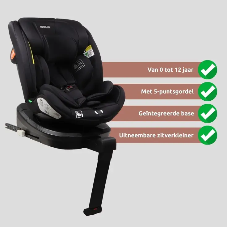 MamaLoes Lio 40-150 cm 360° i-Size Autostoel