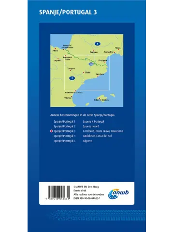 ANWB Wegenkaart Catalonië, Costa Brava