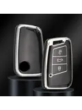 TPU Sleutelhoesje voor Skoda zwart D3