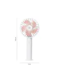 Oplaadbare Handventilator - Wit/Roze