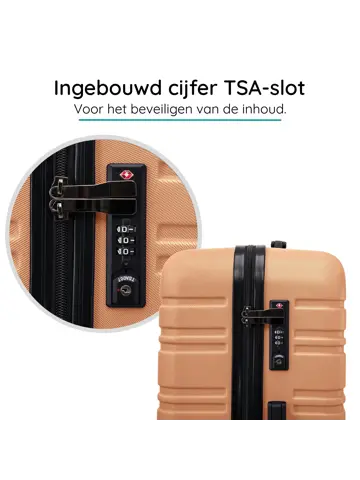 Reiskoffer S ABS 39L met TSA-slot en 360° wielen