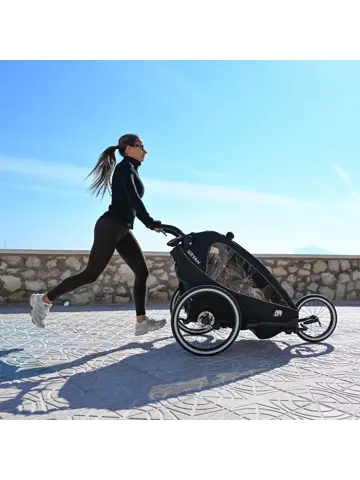 Luxe Fietskar V2 - 3-in-1 - Hardloopkinderwagen